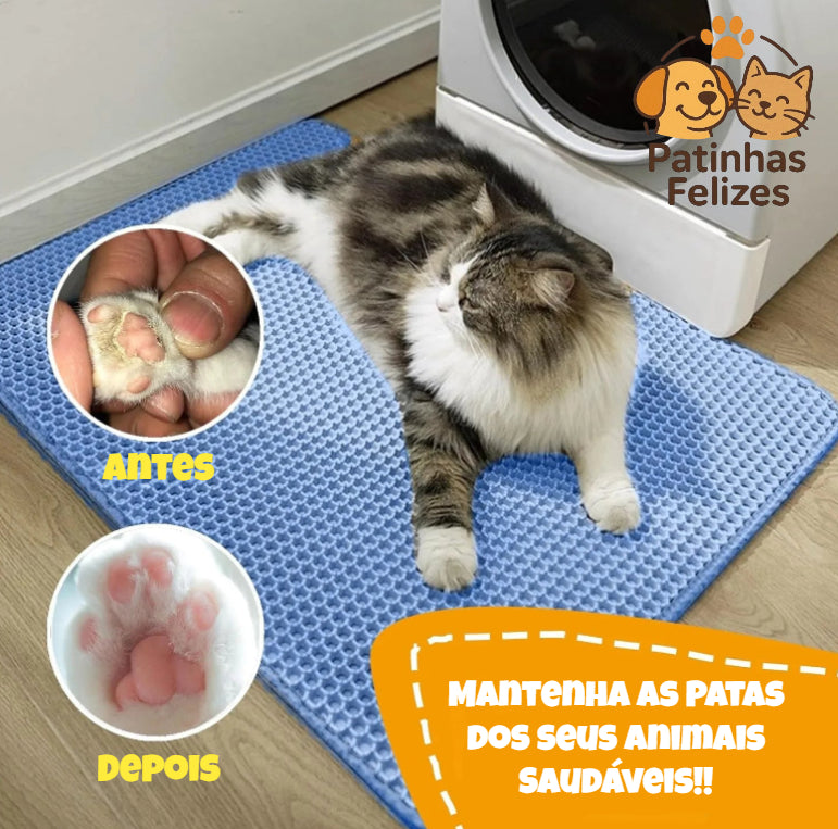 Tapete Coletor de Areia para Gato